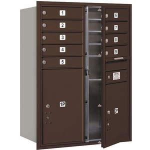 SALSBURY INDUSTRIES 3711D-09ZFU Horizontal Mailbox Usps 11 Doors Bronze Fl 41 Inch | AG3KVC 33LP82