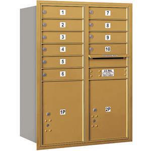 SALSBURY INDUSTRIES 3711D-10GRU Horizontal Mailbox Usps 12 Doors Gold Rl 41 Inch | AG3KWV 33LR26