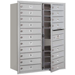 SALSBURY INDUSTRIES 3711D-19AFU Horizontal Mailbox Usps 19 Doors Aluminium Fl 41 Inch | AG3LKM 33LV32