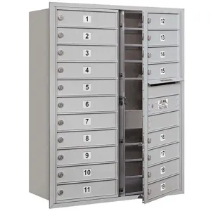 SALSBURY INDUSTRIES 3711D-19AFU Horizontal Mailbox Usps 19 Doors Aluminium Fl 41 Inch | AG3LKM 33LV32