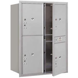 SALSBURY INDUSTRIES 3711D-4PAFP Horizontal Mailbox Private 4 Door Aluminium Fl 41 Inch | AG3KRQ 33LP20