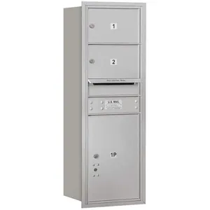 SALSBURY INDUSTRIES 3711S-02ARP Horizontal Mailbox Private 3 Door Aluminium Rl 41 Inch | AG3HTE 33LA09