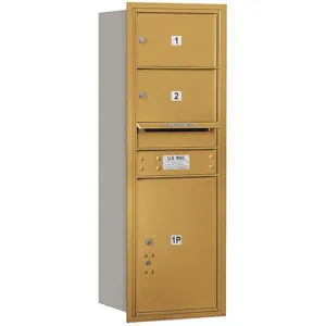 SALSBURY INDUSTRIES 3711S-02GRU Horizontal Mailbox Usps 3 Door Gold Rl 41 Inch | AG3HPJ 33KZ42