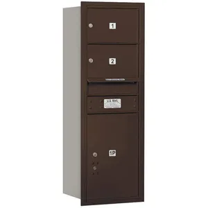 SALSBURY INDUSTRIES 3711S-02ZRP Horizontal Mailbox Private 3 Door Bronze Rl 41 Inch | AG3HTH 33LA12