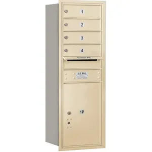 SALSBURY INDUSTRIES 3711S-04SRP Horizontal Mailbox Private 5 Door Sandstone Rl 41 Inch | AG3HWG 33LC13