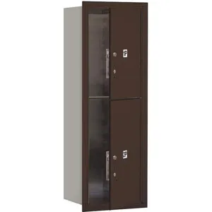 SALSBURY INDUSTRIES 3711S-2PZFP Horizontal Mailbox Private 2 Door Bronze Fl 41 Inch | AG3HLY 33KY84