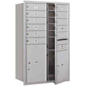 SALSBURY INDUSTRIES 3712D-11AFP Horizontal Mailbox Private 13 Doors Aluminium Fl 44-1/2 Inch | AG3LLA 33LV44