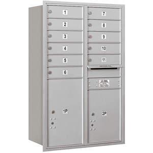 SALSBURY INDUSTRIES 3712D-11ARP Horizontal Mailbox Private 13 Doors Aluminium Rl 44-1/2 Inch | AG3LHE 33LU73
