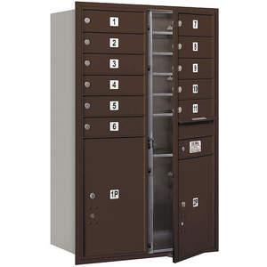 SALSBURY INDUSTRIES 3712D-11ZFP Horizontal Mailbox Private 13 Doors Bronze Fl 44-1/2 Inch | AG3LLD 33LV47