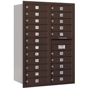 SALSBURY INDUSTRIES 3712D-22ZRP Horizontal Mailbox Private 22 Doors Bronze Rl 44-1/2 Inch | AG3LYW 33LY26