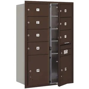 SALSBURY INDUSTRIES 3713D-07ZFU Horizontal Mailbox Usps 9 Doors Bronze Fl 48 Inch | AG3KZR 33LR93