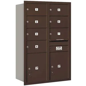 SALSBURY INDUSTRIES 3713D-07ZRU Horizontal Mailbox Usps 9 Doors Bronze Rl 48 Inch | AG3KZT 33LR94