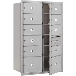 SALSBURY INDUSTRIES 3713D-11AFP Horizontal Mailbox Private 11 Doors Aluminium Fl 48 Inch | AG3LHJ 33LU77