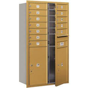 SALSBURY INDUSTRIES 3713D-12GFU Horizontal Mailbox Usps 14 Doors Gold Fl 48 Inch | AG3LLN 33LV60