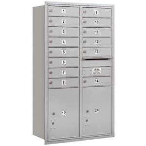 SALSBURY INDUSTRIES 3713D-14ARU Horizontal Mailbox Usps 16 Doors Aluminium Rl 48 Inch | AG3LRA 33LW65