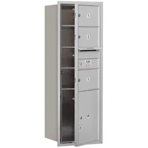 SALSBURY INDUSTRIES 3713S-03AFP Horizontal Mailbox Private 4 Door Aluminium Fl 48 Inch | AG3JDN 33LE32