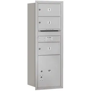 SALSBURY INDUSTRIES 3713S-03ARP Horizontal Mailbox Private 4 Door Aluminium Rl 48 Inch | AG3JAQ 33LD47