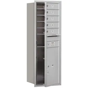 SALSBURY INDUSTRIES 3713S-05AFP Horizontal Mailbox Private 6 Door Aluminium Fl 48 Inch | AG3JKM 33LG08