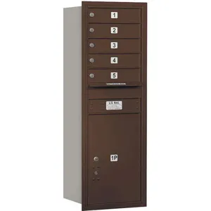 SALSBURY INDUSTRIES 3713S-05ZRP Horizontal Mailbox Private 6 Door Bronze Rl 48 Inch | AG3JFW 33LE97