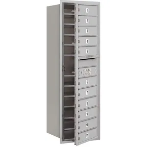 SALSBURY INDUSTRIES 3713S-11AFP Horizontal Mailbox Mb1 11 Doors Aluminium Fl 48 Inch | AG3JWZ 33LK03