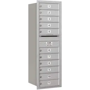 SALSBURY INDUSTRIES 3713S-11ARP Horizontal Mailbox Mb1 11 Doors Aluminium Rl 48 Inch | AG3JUF 33LJ26