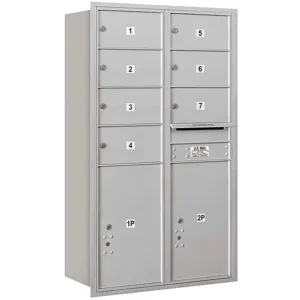 SALSBURY INDUSTRIES 3714D-07ARU Horizontal Mailbox Usps 9 Doors Aluminium Rl 51-1/2 Inch | AG3LDY 33LT97