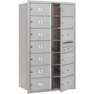 SALSBURY INDUSTRIES 3714D-13AFP Horizontal Mailbox Private 13 Doors Aluminium Fl 51-1/2 Inch | AG3LVE 33LX32