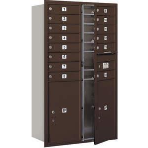 SALSBURY INDUSTRIES 3714D-14ZFP Horizontal Mailbox Private 16 Doors Bronze Fl 51-1/2 Inch | AG3MAK 33LY62