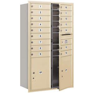 SALSBURY INDUSTRIES 3714D-16SFP Horizontal Mailbox Private 18 Doors Sandstone Fl 51-1/2 Inch | AG3MCF 33LZ06