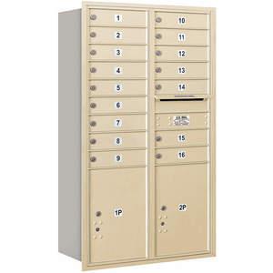 SALSBURY INDUSTRIES 3714D-16SRP Horizontal Mailbox Private 18 Doors Sandstone Rl 51-1/2 Inch | AG3MBP 33LY89