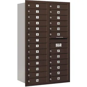 SALSBURY INDUSTRIES 3714D-26ZRP Horizontal Mailbox Private 26 Doors Bronze Rl 51-1/2 Inch | AG3MLC 33MA68