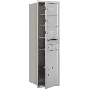 SALSBURY INDUSTRIES 3714S-03AFP Horizontal Mailbox Private 4 Door Aluminium Fl 51-1/2 Inch | AG3JGN 33LF15