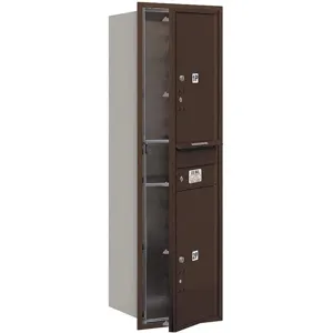 SALSBURY INDUSTRIES 3714S-2PZFU Horizontal Mailbox Usps 2 Door Bronze Fl 51-1/2 Inch | AG3HRF 33LC01