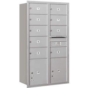 SALSBURY INDUSTRIES 3715D-09ARP Horizontal Mailbox Private 11 Doors Aluminium Rl 55 Inch | AG3LVN 33LX40