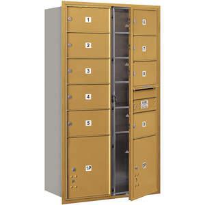 SALSBURY INDUSTRIES 3715D-09GFP Horizontal Mailbox Private 11 Doors Gold Fl 55 Inch | AG3LXR 33LX93