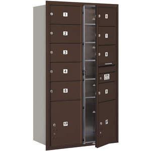 SALSBURY INDUSTRIES 3715D-09ZFP Horizontal Mailbox Private 11 Doors Bronze Fl 55 Inch | AG3LXU 33LX95