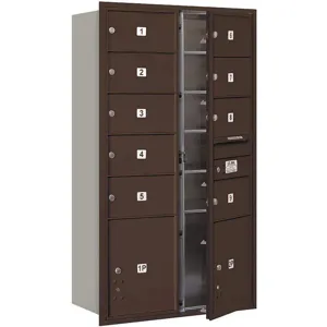 SALSBURY INDUSTRIES 3715D-09ZFU Horizontal Mailbox Usps 11 Doors Bronze Fl 55 Inch | AG3LQB 33LW43