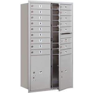 SALSBURY INDUSTRIES 3715D-16AFU Horizontal Mailbox Usps 18 Doors Aluminium Fl 55 Inch | AG3MBW 33LY95