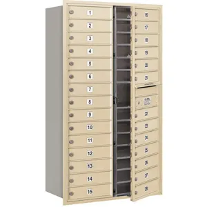 SALSBURY INDUSTRIES 3715D-28SFP Horizontal Mailbox Private 28 Doors Sandstone Fl 55 Inch | AG3MPA 33MC41