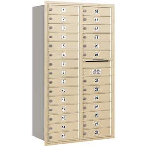 SALSBURY INDUSTRIES 3715D-28SRP Horizontal Mailbox Private 28 Doors Sandstone Rl 55 Inch | AG3MMM 33MC02