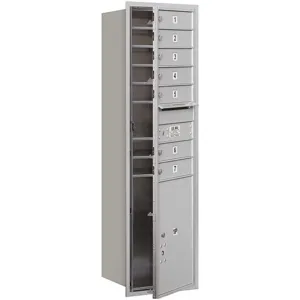 SALSBURY INDUSTRIES 3715S-07AFU Horizontal Mailbox Usps 8 Doors Aluminium Fl 55 Inch | AG3JRF 33LH63