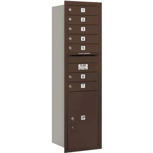 SALSBURY INDUSTRIES 3715S-07ZRU Horizontal Mailbox Usps 8 Doors Bronze Rl 55 Inch | AG3JRN 33LH70