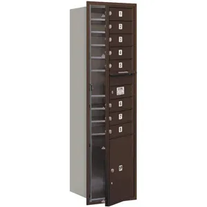 SALSBURY INDUSTRIES 3715S-08ZFP Horizontal Mailbox Private 9 Doors Bronze Fl 55 Inch | AG3KAH 33LK52