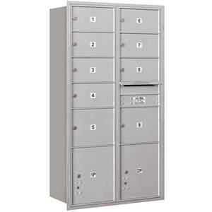 SALSBURY INDUSTRIES 3716D-09ARP Horizontal Mailbox Private 11 Doors Aluminium Rl 56-3/4 Inch | AG3LVT 33LX44