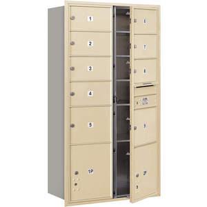 SALSBURY INDUSTRIES 3716D-09SFP Horizontal Mailbox Private 11 Doors Sandstone Fl 56-3/4 Inch | AG3LXW 33LX98