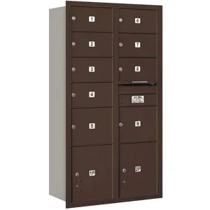 SALSBURY INDUSTRIES 3716D-09ZRP Horizontal Mailbox Private 11 Doors Bronze Rl 56-3/4 Inch | AG3LVW 33LX47