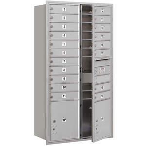 SALSBURY INDUSTRIES 3716D-19AFP Horizontal Mailbox Private 21 Doors Aluminium Fl 56-3/4 Inch | AG3MKE 33MA43