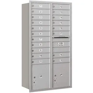 SALSBURY INDUSTRIES 3716D-19ARU Horizontal Mailbox Usps 21 Doors Aluminium Rl 56-3/4 Inch | AG3MEZ 33LZ69