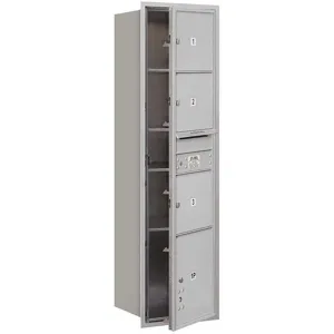 SALSBURY INDUSTRIES 3716S-03AFP Horizontal Mailbox Private 4 Door Aluminium Fl 56-3/4 Inch | AG3JKR 33LG12