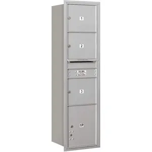 SALSBURY INDUSTRIES 3716S-03ARP Horizontal Mailbox Private 4 Door Aluminium Rl 56-3/4 Inch | AG3JGB 33LF03